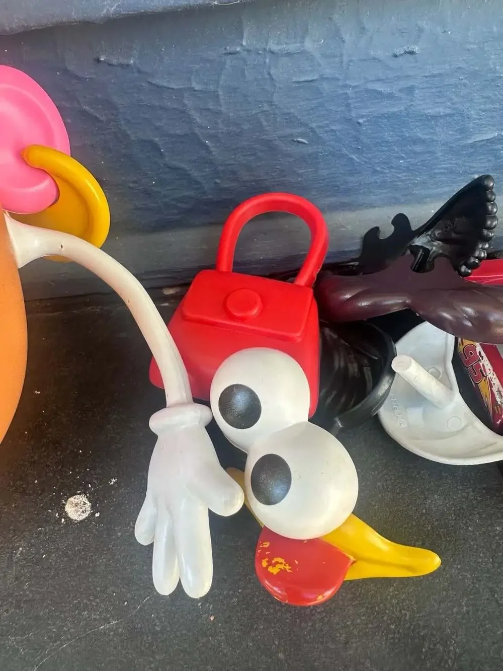 Vintage 1985 Mrs. Potato Head Hasbro Storage Toy Case and Parts
